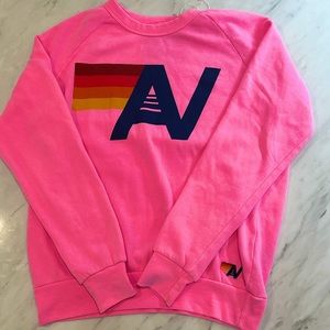 Aviator Nation Neon Pink Sweatshirt